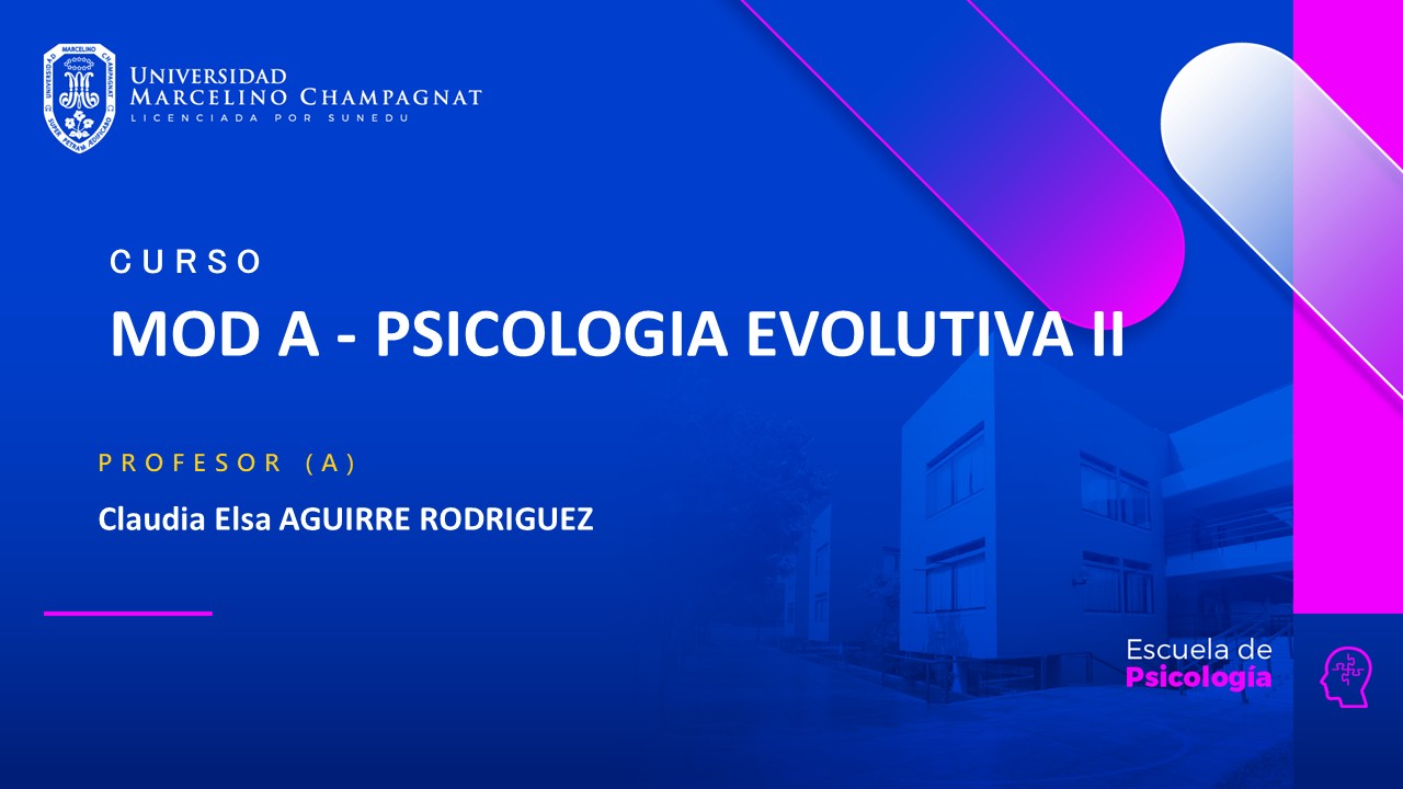 MOD A - PSICOLOGIA EVOLUTIVA II