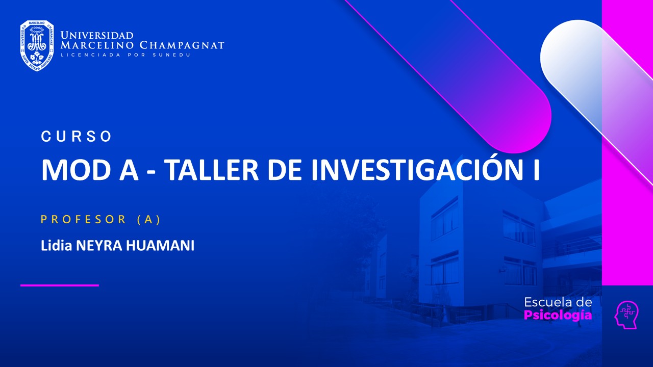 MOD A - TALLER DE INVESTIGACION I
