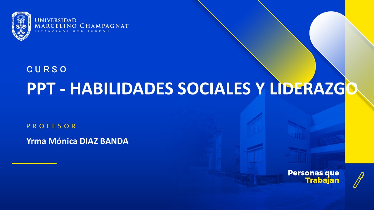 PPT - HABILIDADES SOCIALES Y LIDERAZGO 
