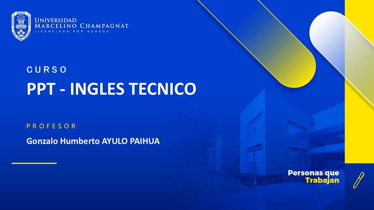 PPT - INGLÉS TÉCNICO 