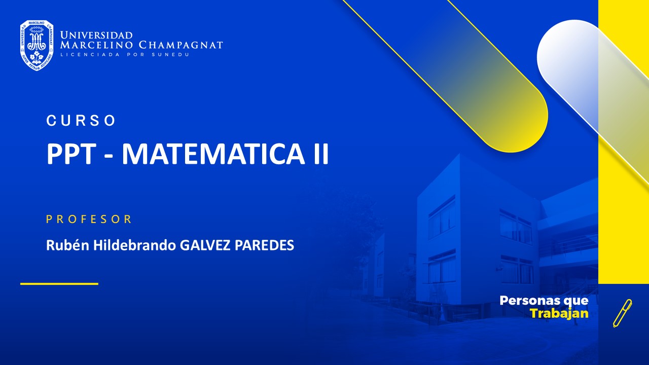 PPT - MATEMATICA II - GALVEZ