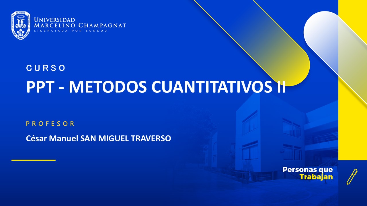 PPT - METODOS CUANTITATIVOS I