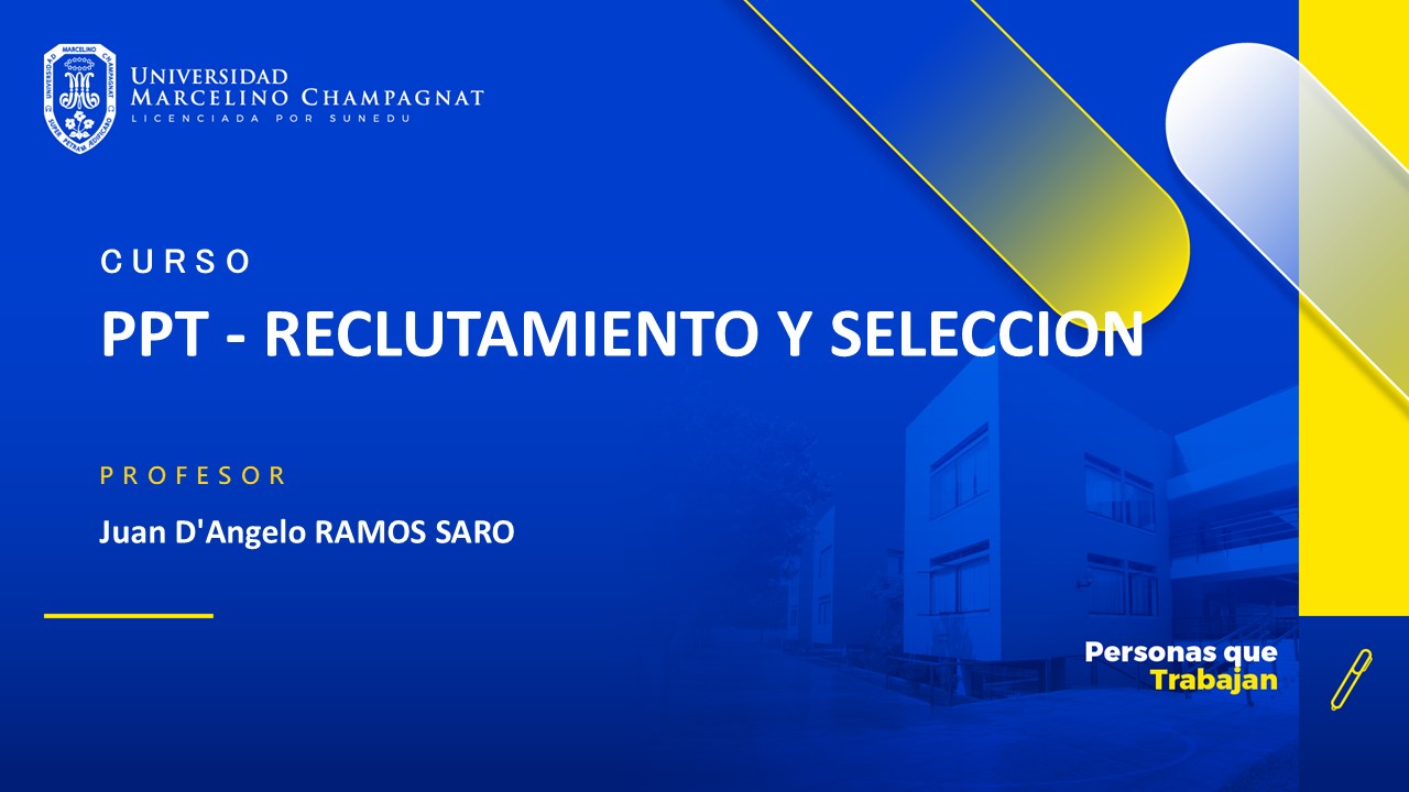 PPT - RECLUTAMIENTO Y SELECCION