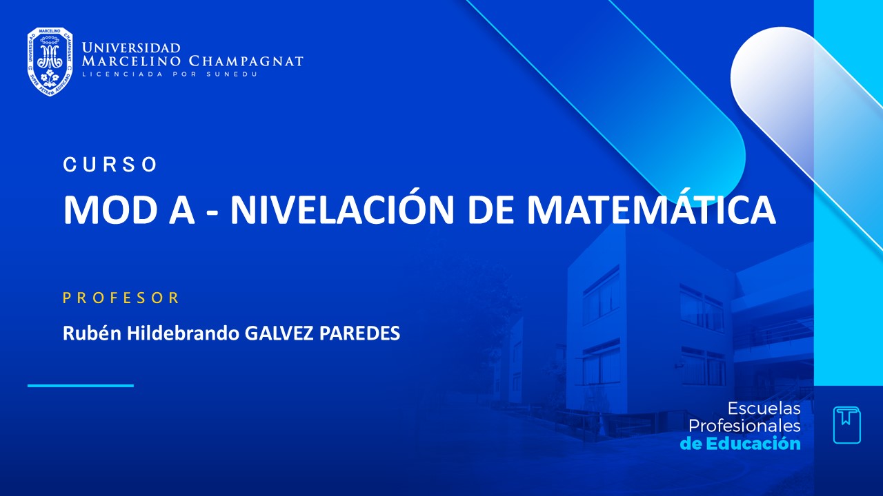 MOD A - NIVELACIÓN DE MATEMÁTICA