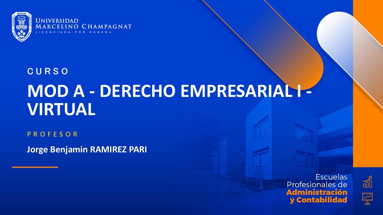 MOD A - DERECHO EMPRESARIAL I - VIRTUAL