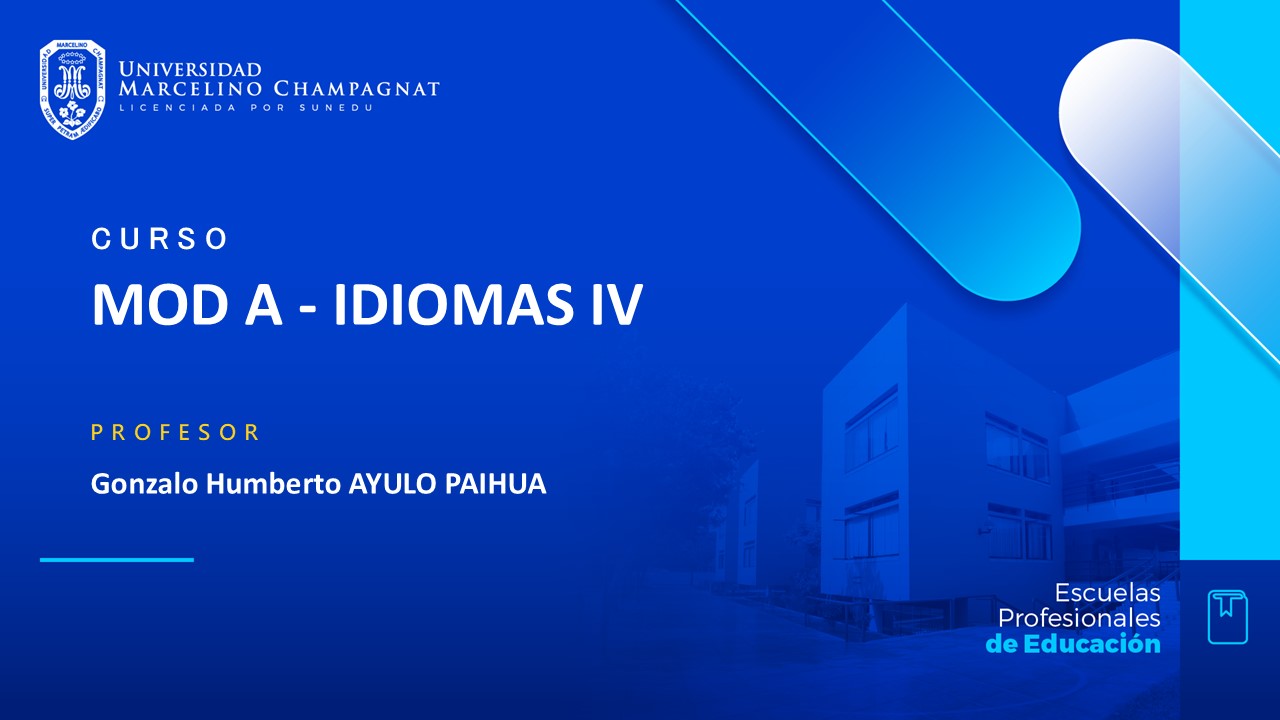 MOD A - IDIOMAS IV