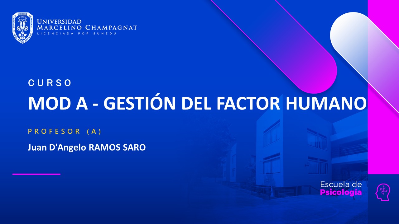 MOD A - GESTION DEL FACTOR HUMANO - VIRTUAL