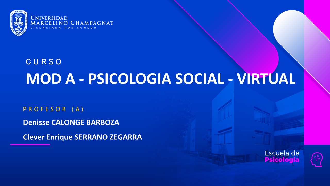 MOD A - PSICOLOGIA SOCIAL - VIRTUAL