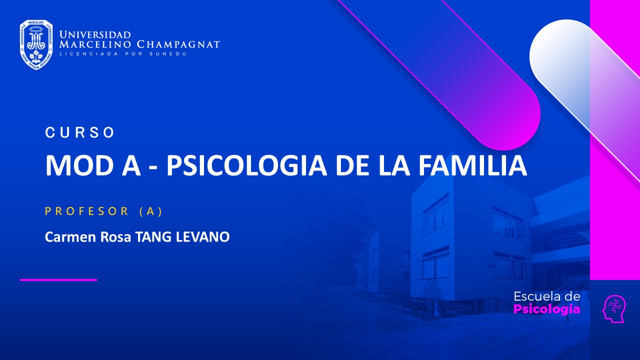 MOD A - PSICOLOGIA DE LA FAMILIA - VIRTUAL