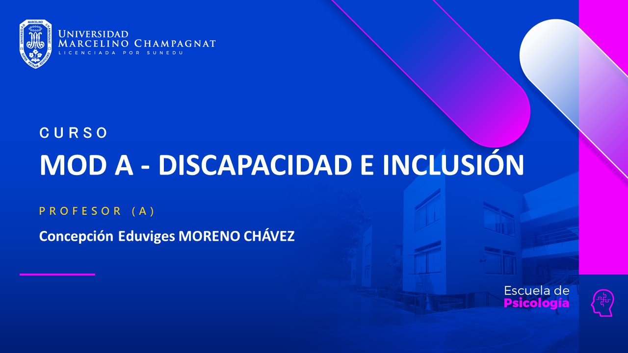 MOD A - DISCAPACIDAD E INCLUSION - VIRTUAL