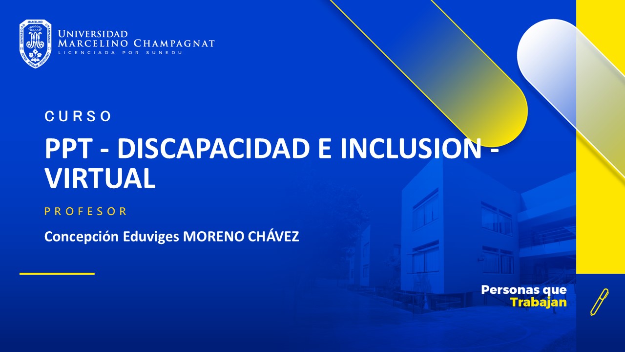 PPT - DISCAPACIDAD E INCLUSION - VIRTUAL