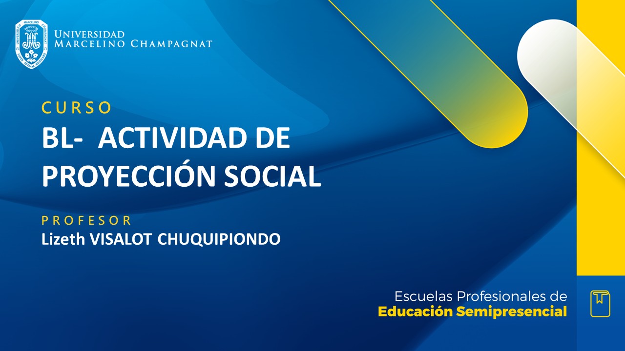 + BL - ACTIVIDAD DE PROYECCION SOCIAL