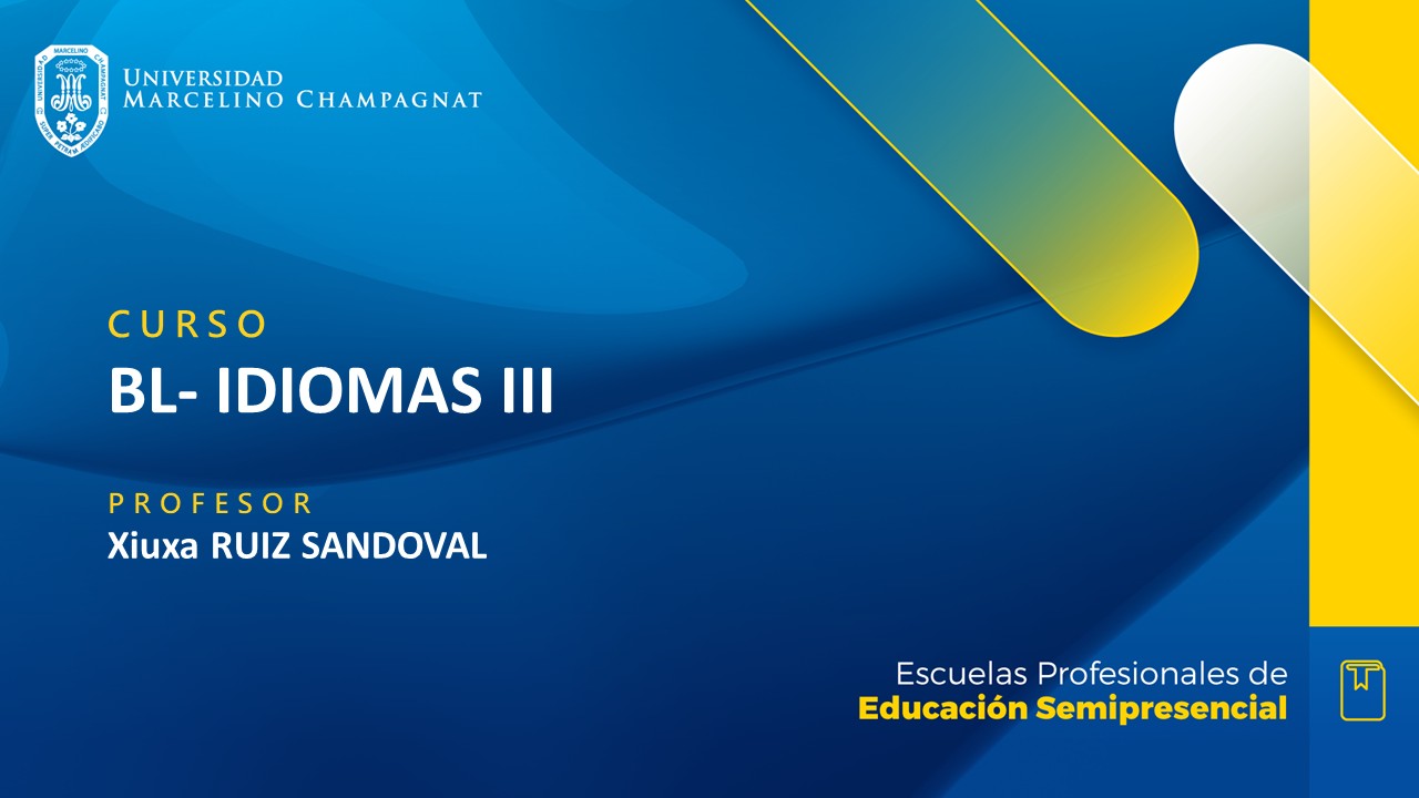 + BL26 - IDIOMAS III (RUIZ)