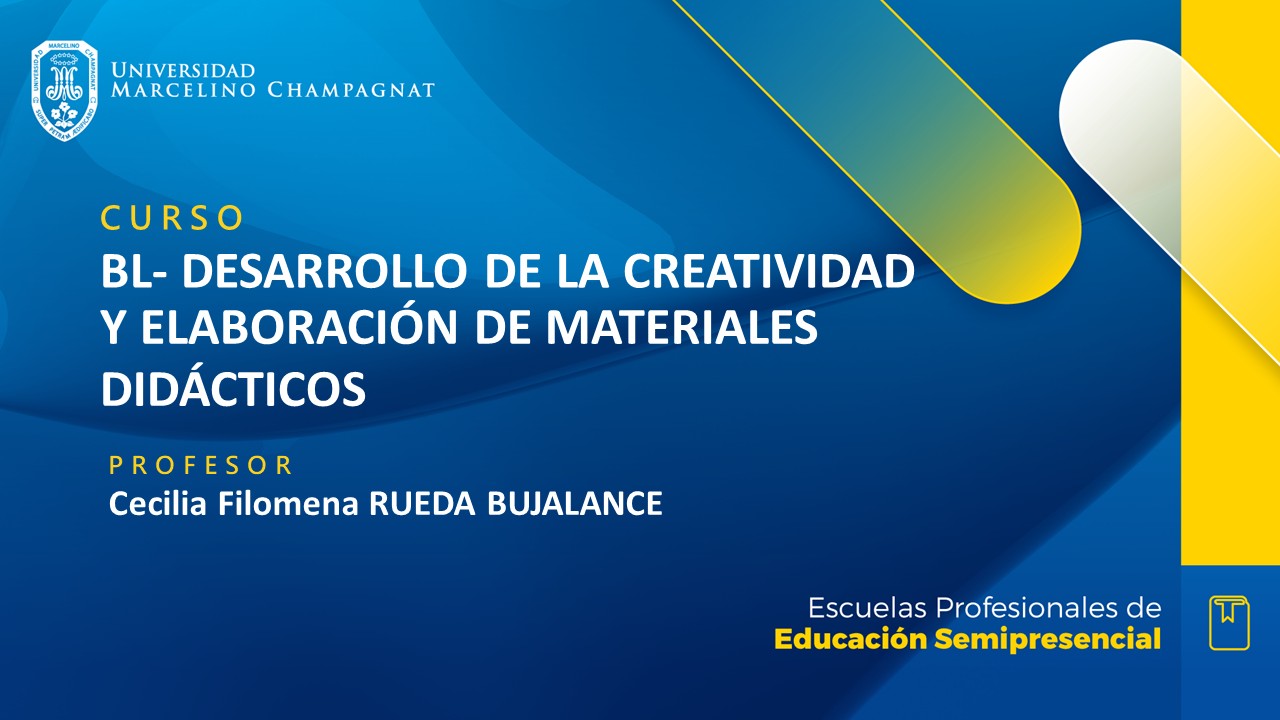 + BL - DESARROLLO DE LA CREATIVIDAD Y ELABORACION DE MATERIALES DIDACTICOS