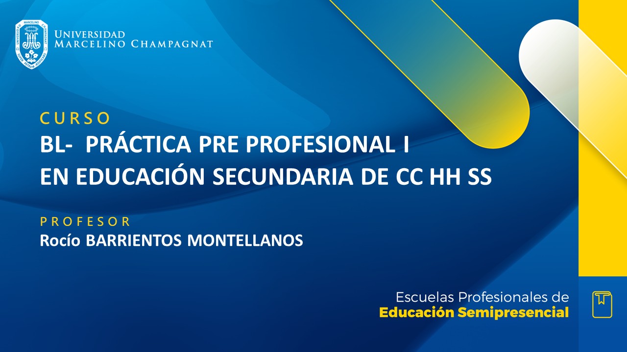 + BL - PRACTICA PRE PROFESIONAL I EN EDUCACION SECUNDARIA DE CC HH SS