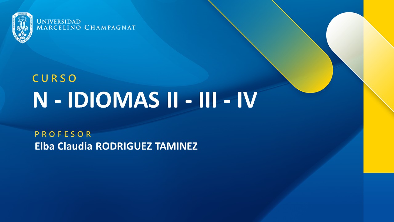 +N - IDIOMAS II - III - IV