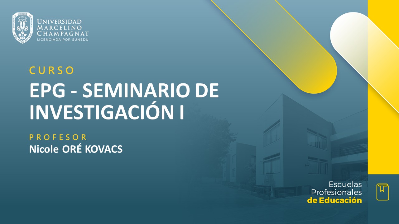 EPG - SEMINARIO DE INVESTIGACIÓN I