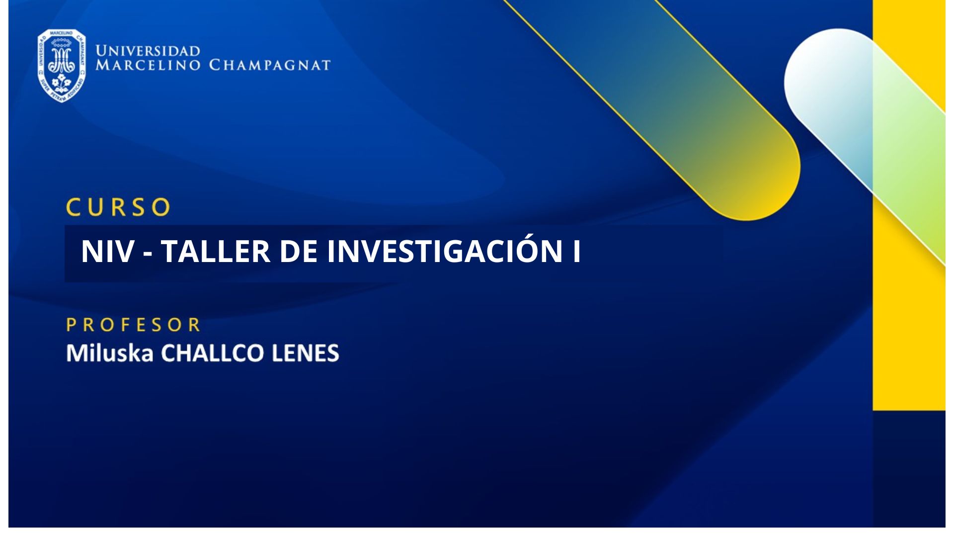 +N -TALLER DE INVESTIGACIÓN 1
