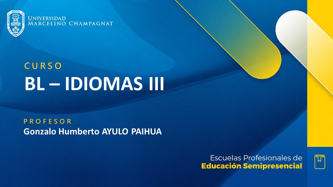 + BL - IDIOMAS III (AYULO)
