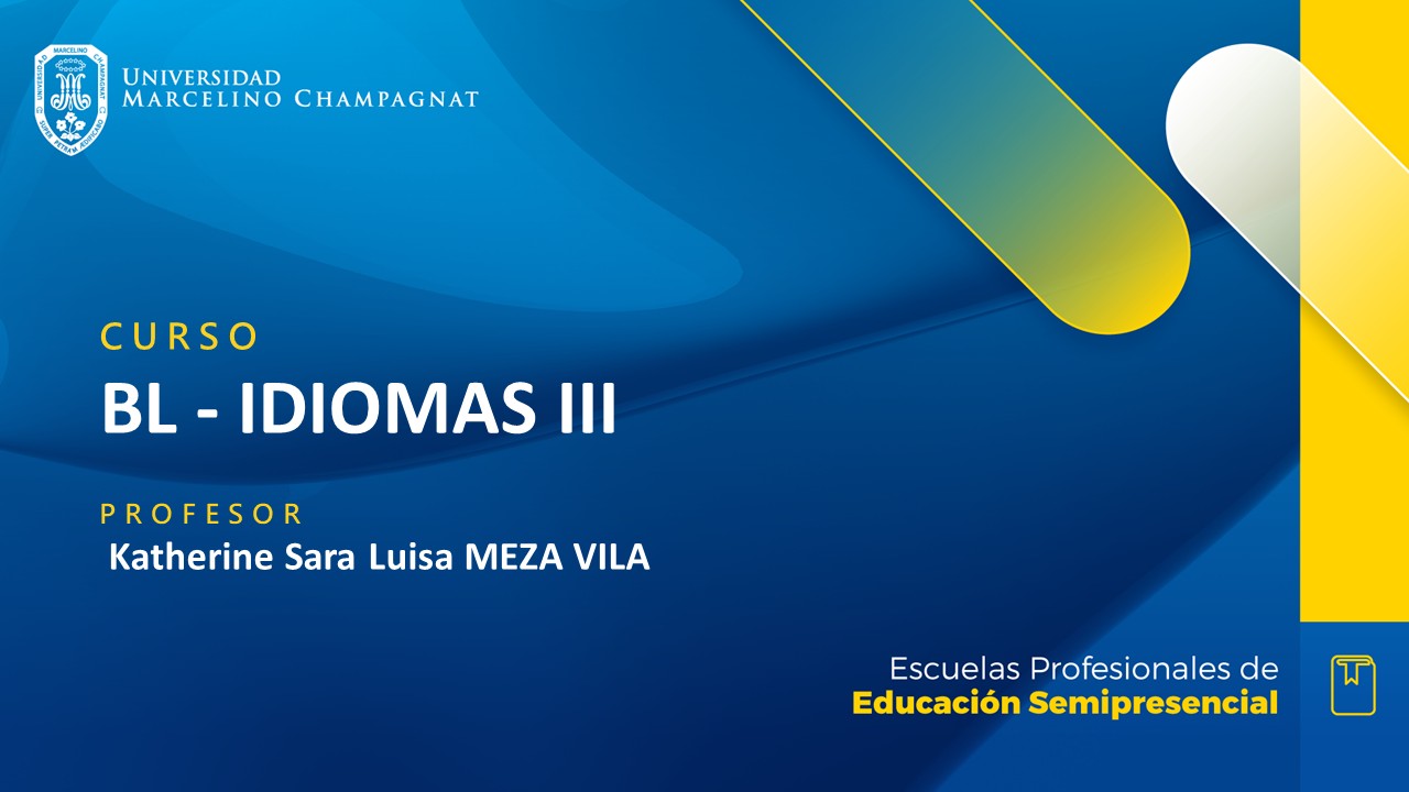 + BL - IDIOMAS III (MEZA)