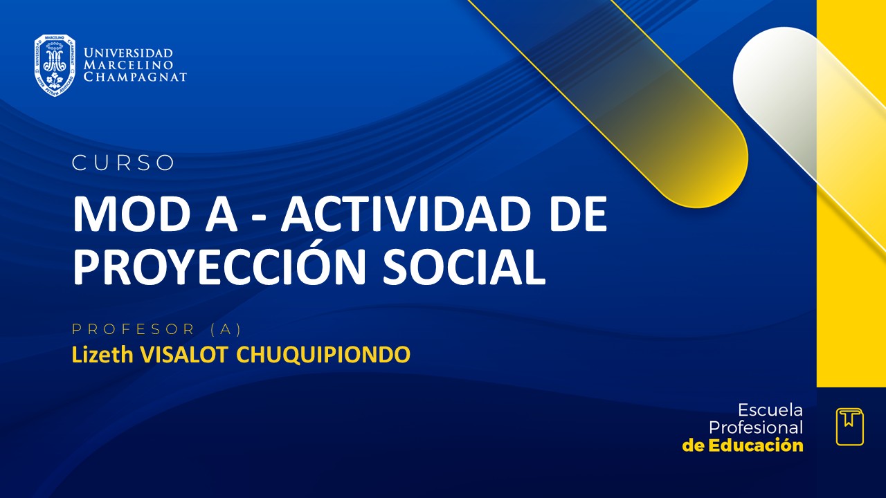 MOD A - ACTIVIDAD DE PROYECCION SOCIAL