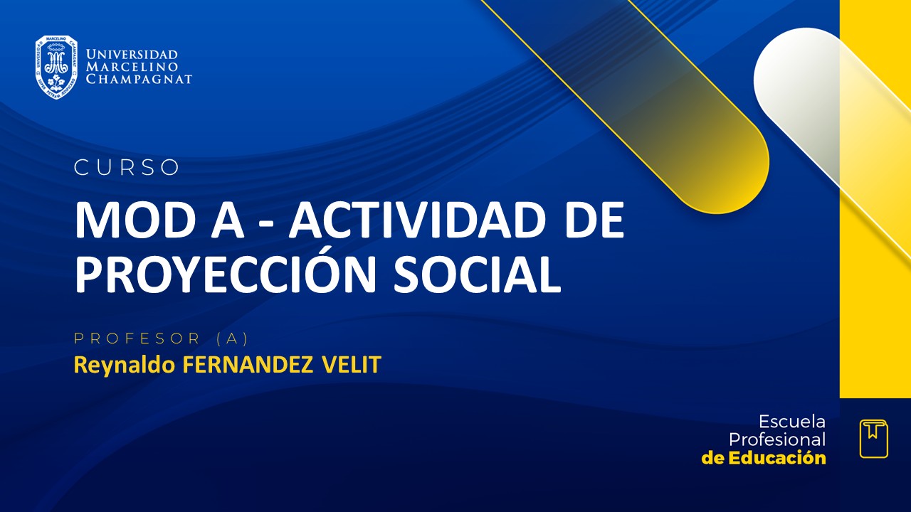 MOD A - ACTIVIDAD DE PROYECCION SOCIAL