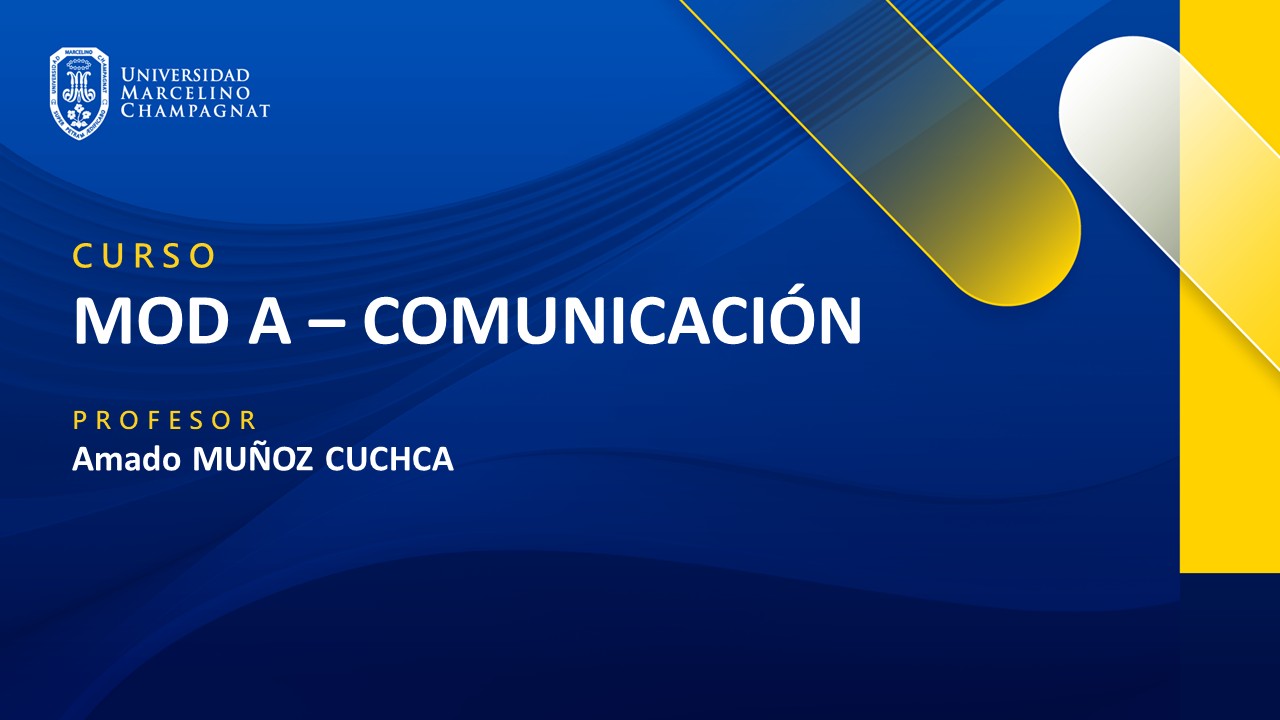 COMUNICACIÓN 2026-1 (MOD. A)