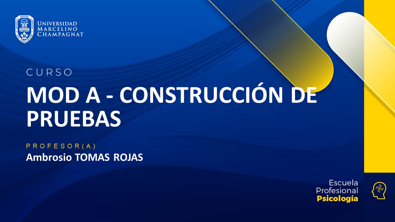 MOD A - CONSTRUCCION DE PRUEBAS
