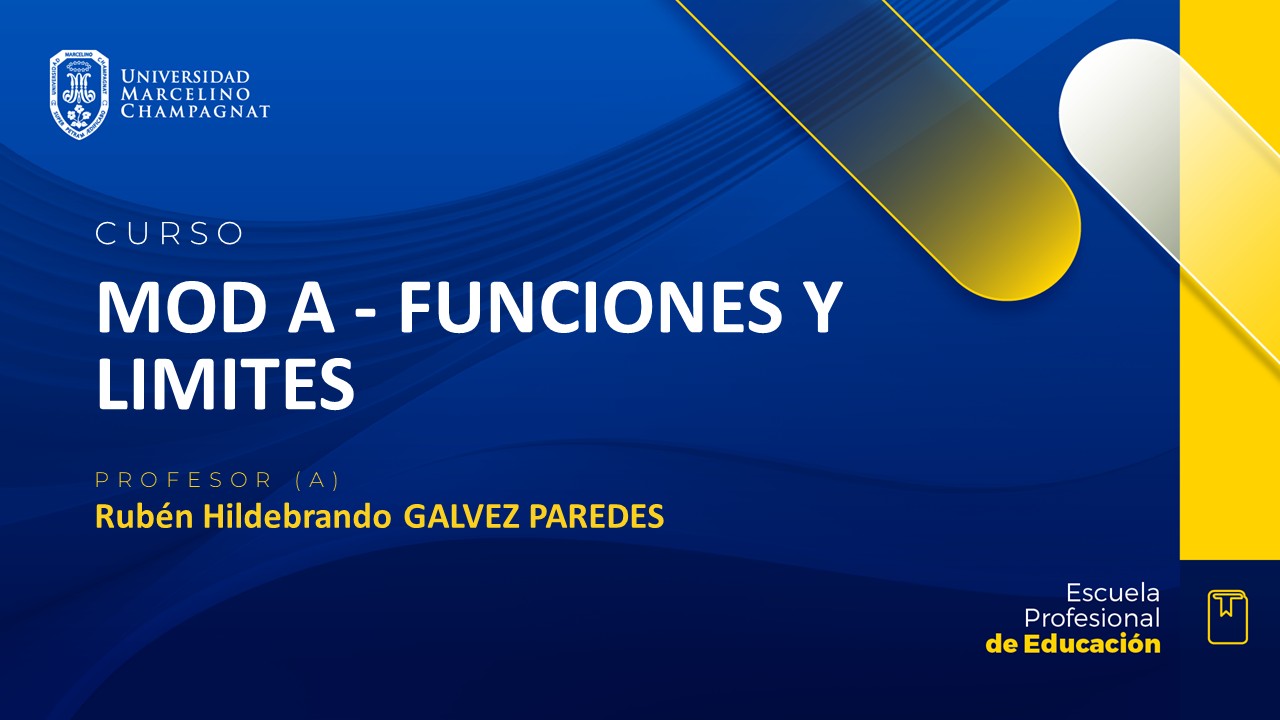 MOD A - FUNCIONES Y LIMITES