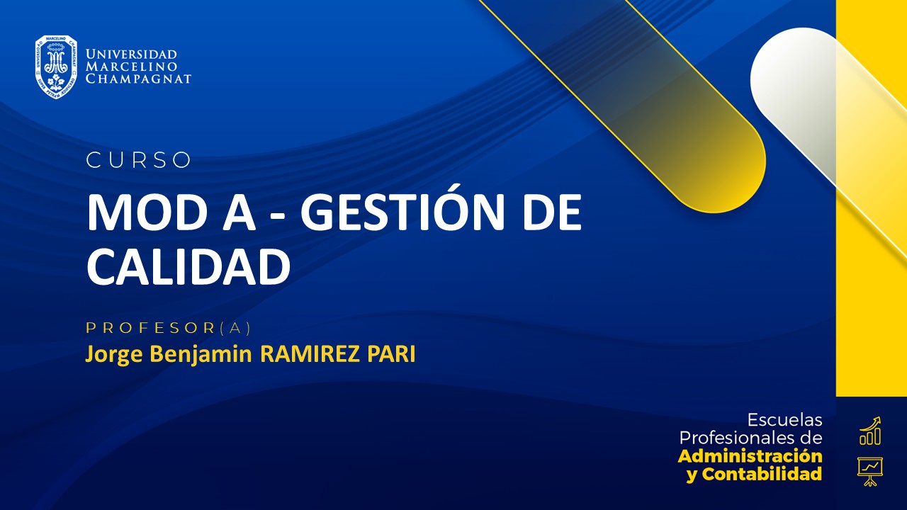 MOD A - GESTION DE CALIDAD