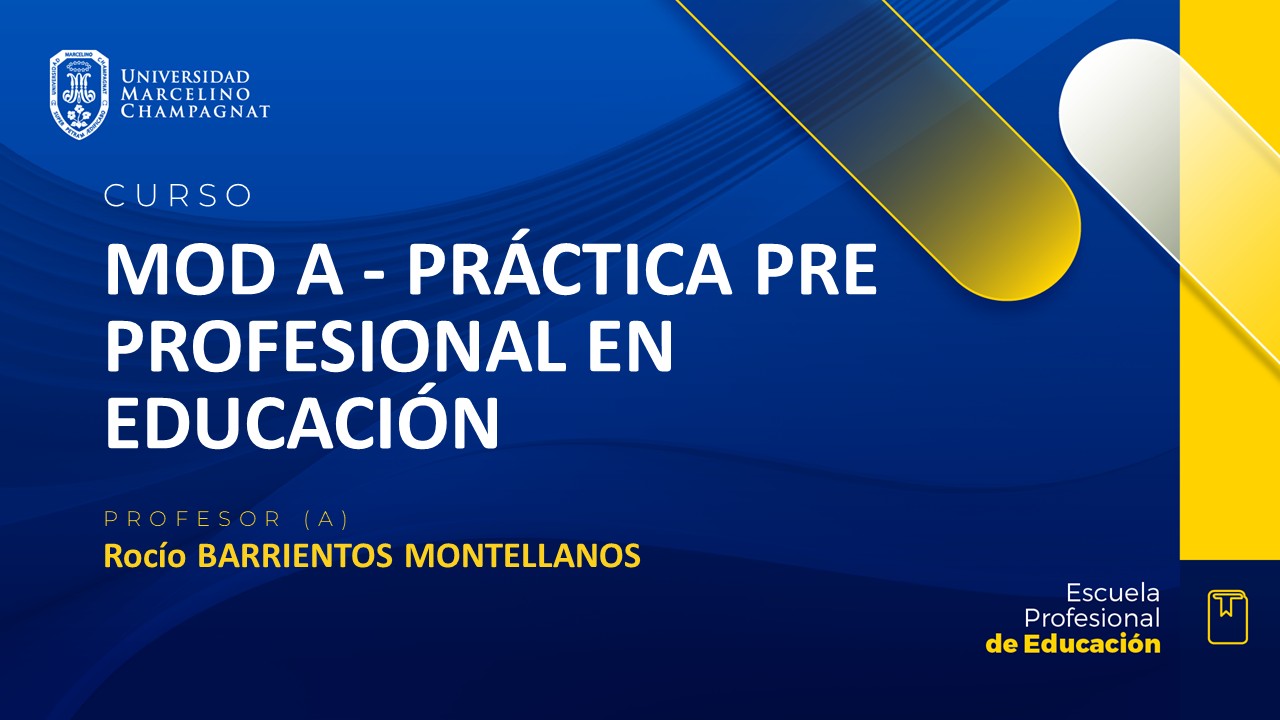 MOD A - PRACTICA PRE PROFESIONAL EN EDUCACION