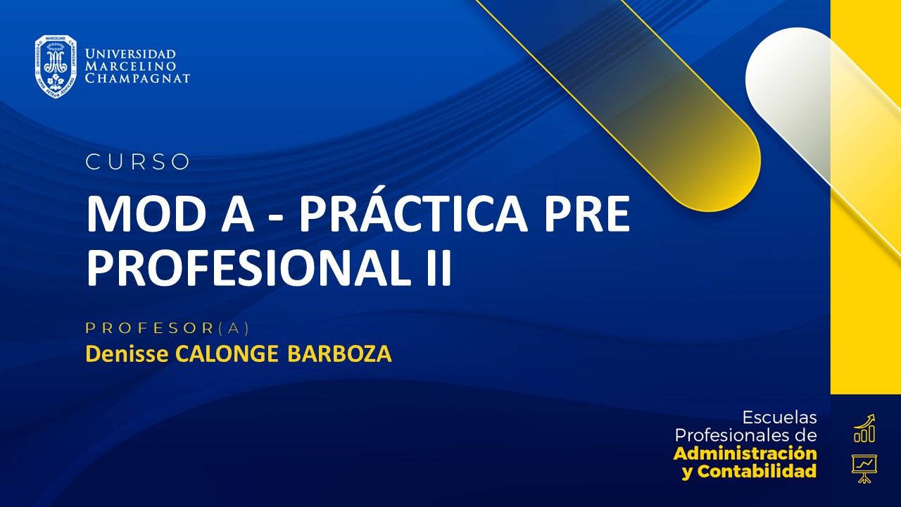 MOD A - PRACTICA PRE PROFESIONAL II