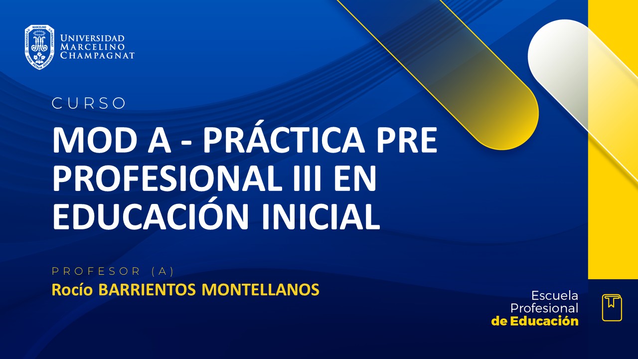 MOD A - PRACTICA PRE PROFESIONAL III EN EDUCACION INICIAL
