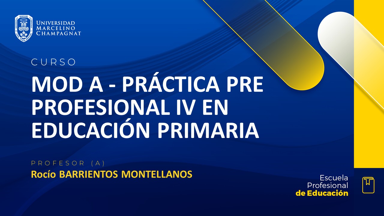 MOD A - PRACTICA PRE PROFESIONAL IV EN EDUCACION PRIMARIA