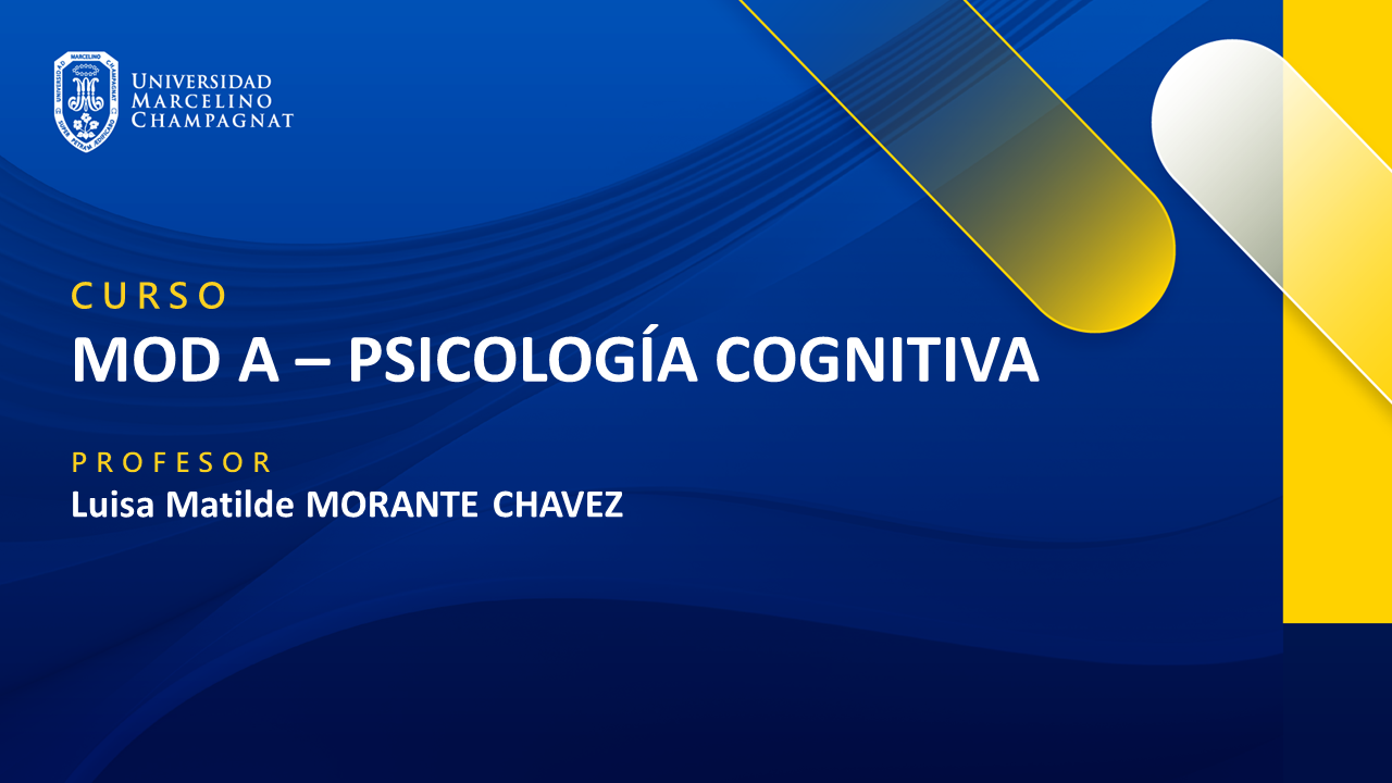 MOD A - PSICOLOGIA COGNITIVA