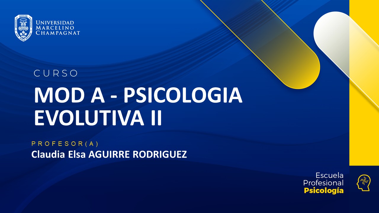 MOD A - PSICOLOGIA EVOLUTIVA II