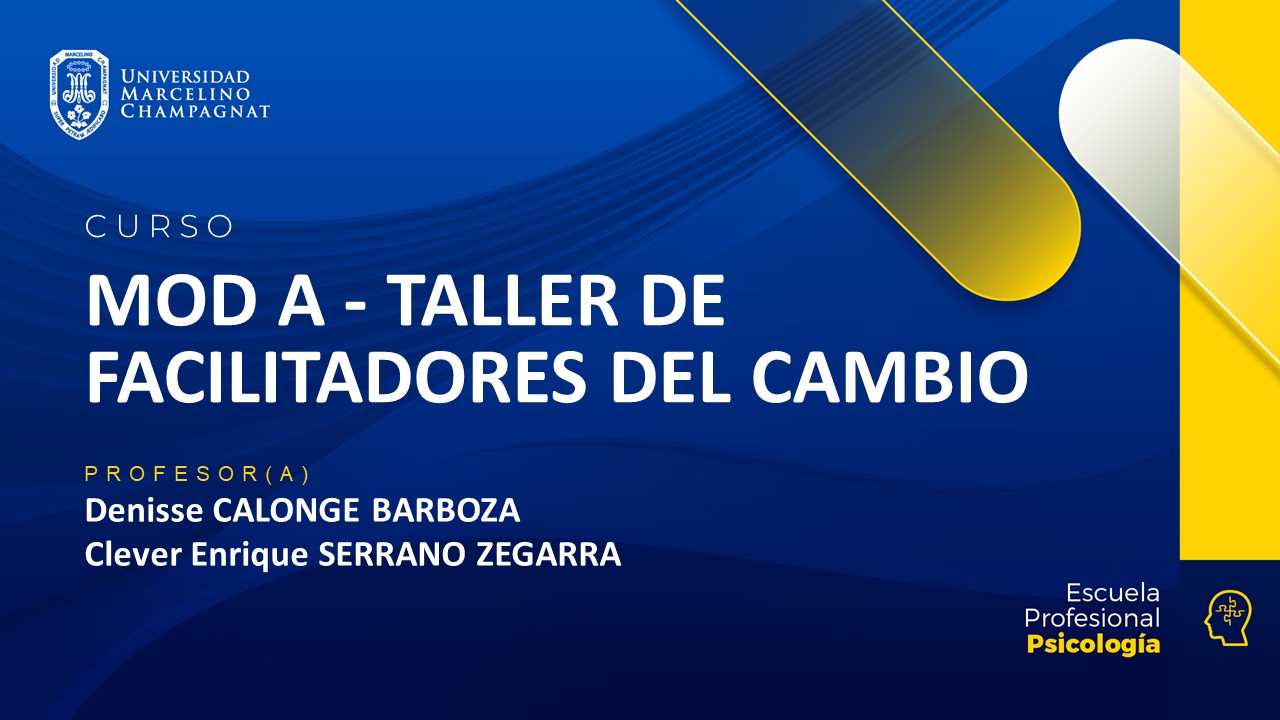 MOD A - TALLER DE FACILITADORES DEL CAMBIO