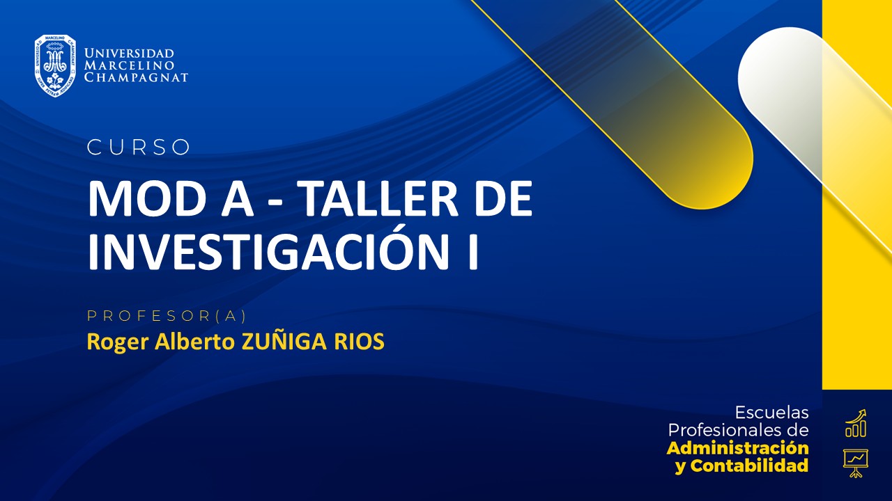 MOD A - TALLER DE INVESTIGACION I