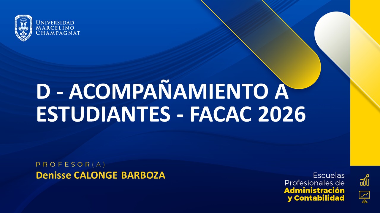D - ACOMPAÑAMIENTO A ESTUDIANTES - FACAC 2026