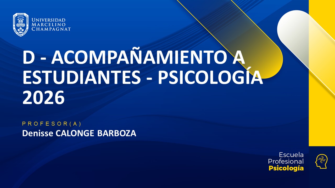 D - ACOMPAÑAMIENTO A ESTUDIANTES - PSICOLOGÍA 2026