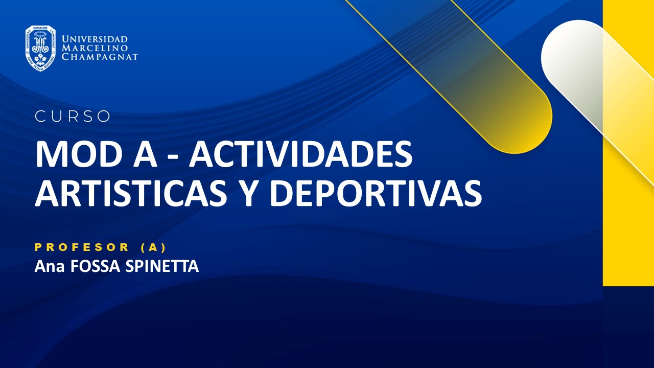 MOD A - ACTIVIDADES ARTISTICAS Y DEPORTIVAS (ARTES PLÁSTICAS) - ANA FOSSA