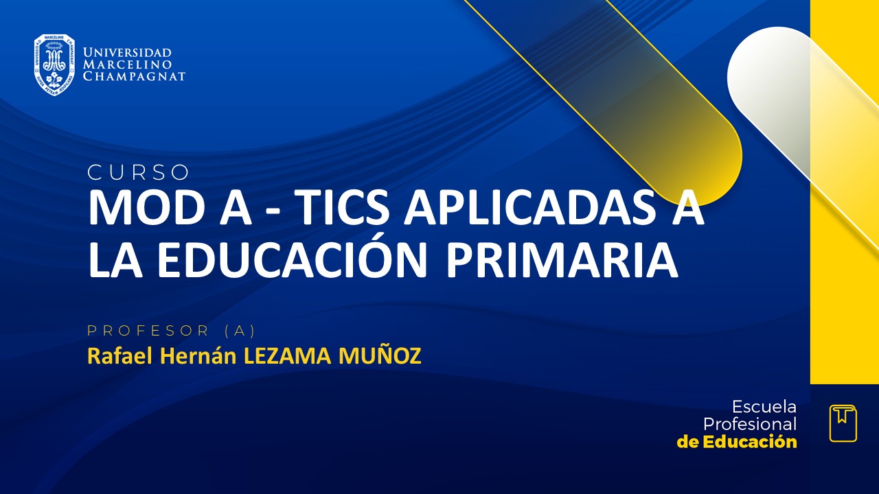 MOD A - TICS APLICADAS A LA EDUCACION PRIMARIA 