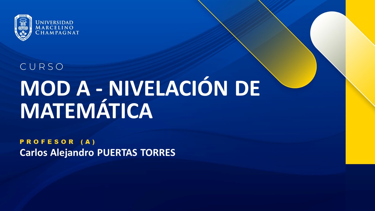 MOD A - NIVELACIÓN DE MATEMÁTICA (CARLOS PUERTAS)