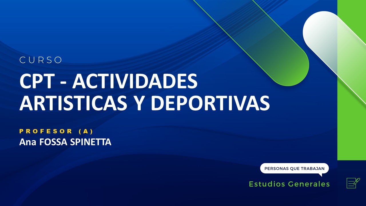 CPT - ACTIVIDADES ARTISTICAS Y DEPORTIVAS (ARTES PLÁSTICAS) - ANA FOSSA