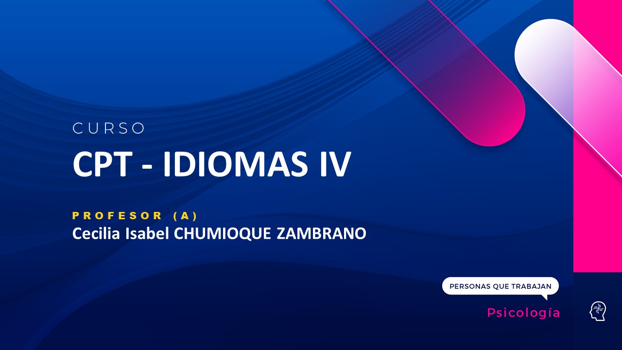CPT - IDIOMAS IV