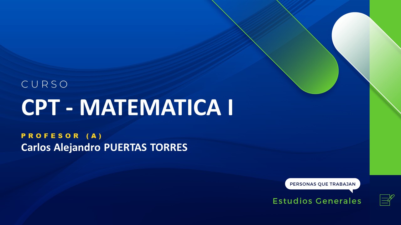 CPT - MATEMATICA I (CARLOS PUERTAS)