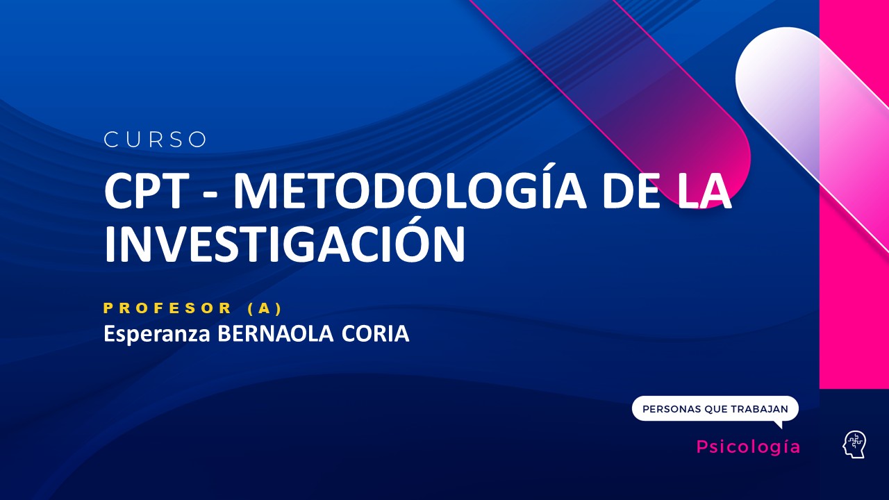 CPT - METODOLOGIA DE LA INVESTIGACION