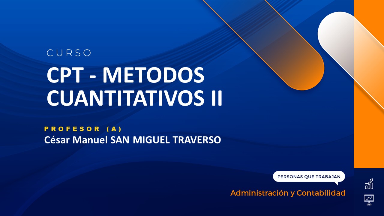 CPT - METODOS CUANTITATIVOS II