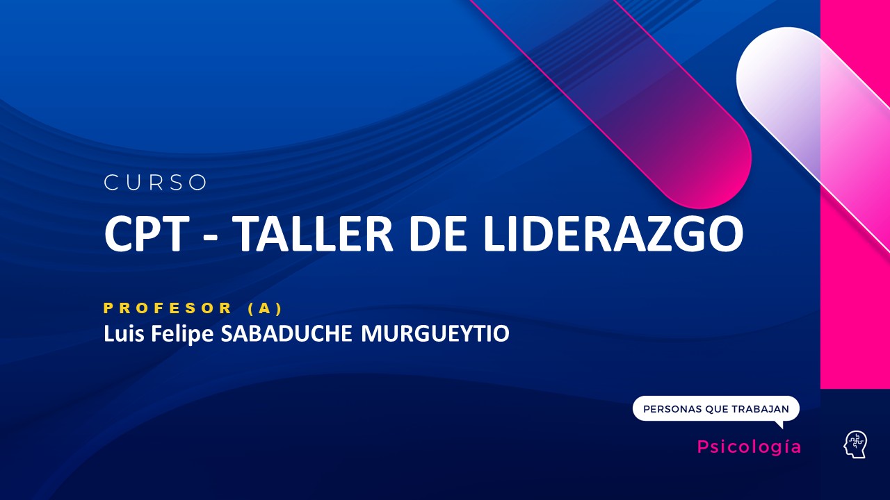 CPT - TALLER DE LIDERAZGO 