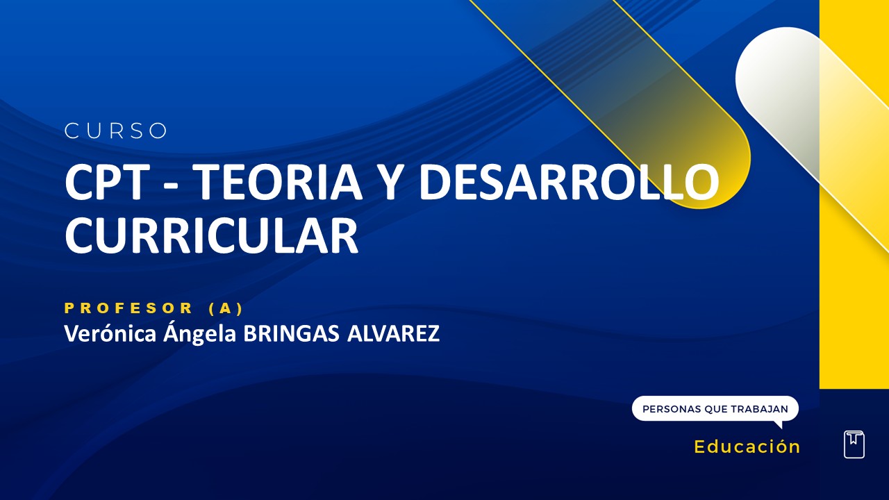 CPT - TEORIA Y DESARROLLO CURRICULAR